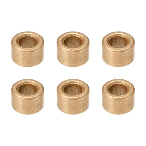 Lager Muffe 5mm x 9mm OD x 6mm Länge Hülsen aus Bronze selbschmierend 6 Stück von NA