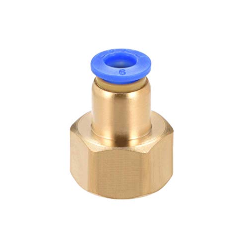 Push to Connect Adapter für Rohrverbinder, 6 mm, OD x G3/8 Zoll weiblich, gerade, Pneumatisch, Verbindung mit Connect Pipe Fitting von NA