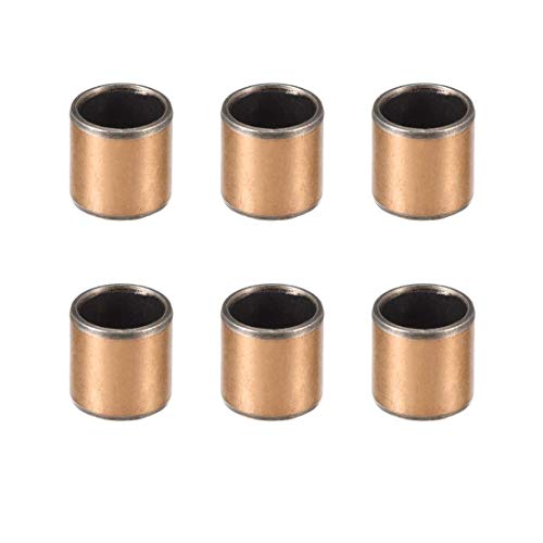 Stecklager Bohrung 8 mm x 10 mm Außendurchmesser x 10 mm Länge Gleitlager Umwickelt Ringe ohne Öl 6 Stück von NA