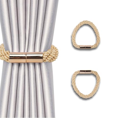 NAHUAA 2 Stück Raffhalter für Vorhänge Magnetisch Gold Raffhalter für Gardinen Halterung Gardinenhalter Raffhalter für Haus Büro Dekoration NAHUAA 2 Stück Raffhalter für Vorhänge Magnetisch Gold Raffhalter für Gardinen Halterung Gardinenhalter Raffhalter für Haus Büro Dekoration von NAHUAA