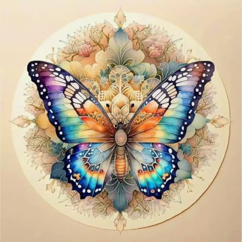 NAHUIGOOD Cross Stitch Kits For Beginners Schmetterling 11Ct40X50Cm Diy Set Erwachsene Embroidery Kit Handarbeiten Sticken Set Stickbilder Erwachsen von NAHUIGOOD