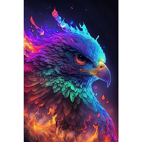 NAIMOER Adler Diamond Painting Kits für Erwachsene Kinder, 5D Diamant Painting Vögel Bilder Erwachsene, Diamond Painting Tiere Bilder Kinder Malerei Set für Home Dekor 30x40cm von NAIMOER