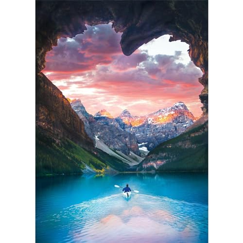 NAIMOER Liebe Diamond Painting, Seen Diamant Painting Bilder, Diamond Painting Erwachsene Landschaft Diamond Painting Kinder Diamant Kunst Set 5D Diamant Malerei für Home Décor 30x40cm von NAIMOER