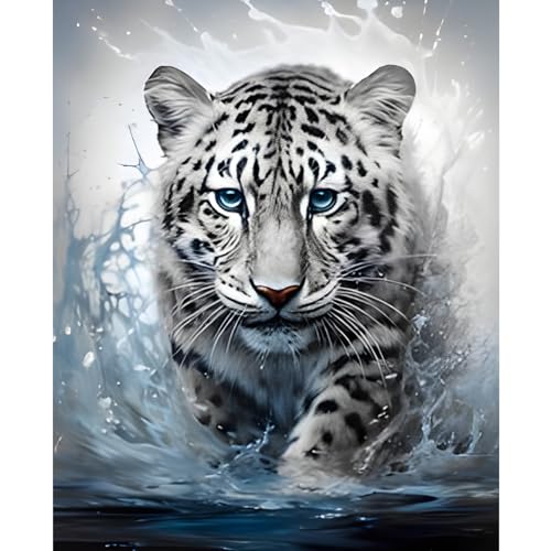 NAIMOER Tiger Diamond Painting Erwachsene, Diamant Painting Bilder Tiger Diamond Painting Erwachsene Tiere Diamond Painting Kinder 5D Diamant Malerei für Home Wand Décor(30x40cm) von NAIMOER