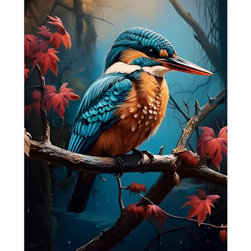 NAIMOER Vögel Diamond Painting Erwachsene, Diamant Painting Bilder,Vögel Diamond Painting Set Erwachsene Tiere Diamond Painting Kinder 5D Diamant Malerei für Home Wand Décor(30x40cm) von NAIMOER