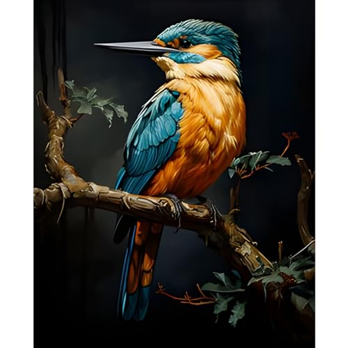 NAIMOER Vögel Diamond Painting Erwachsene, Tiere Diamant Painting Bilder, Diamond Painting Set Erwachsene Tiere Diamond Painting Kinder 5D Diamant Malerei für Home Wand Décor(30x40cm) von NAIMOER