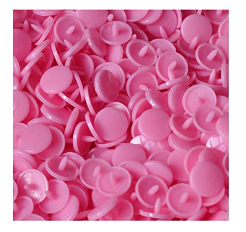 NAINA`S Druckknöpfe Nähfrei Snaps 100 Set Rosa DIY Basteln Nähzubehör Druckknopf Buttons von NAINA`S