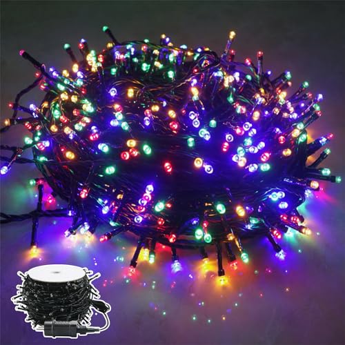 NAIZY Led Lichterkette, 30m 300 LED Lichter Mit IP44 Wasserdicht und 8 Modi für Innen, Außen, Weihnachten, Party, Hochzeit, DIY - Mehrfarbig von NAIZY