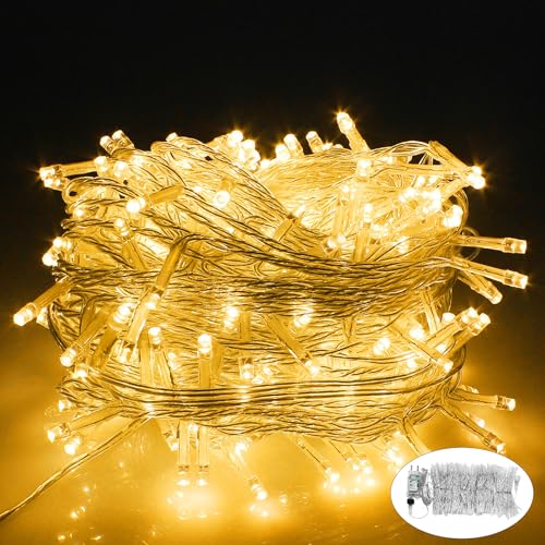 NAIZY Lichtervorhang 3x3m 600 LEDs Lichterkette Warmweiß mit 8 Leuchtmodi Speicherfunktion Weihnachtsbeleuchtung IP44 Wasserdicht Beleuchtung Deko Weihnachtsdeko für Innen-Außen von NAIZY