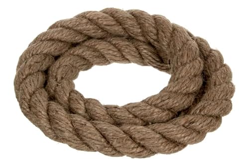 Najder - Juteseil - Naturfasern - gedreht Tauwerk - Hanf Jute Tau Seil - Seil für Barrieren und Geländer - Durchmesser 10mm, 15 Meter Najder - Juteseil - Naturfasern - gedreht Tauwerk - Hanf Jute Tau Seil - Seil für Barrieren und Geländer - Durchmesser 10mm, 15 Meter von NAJDER