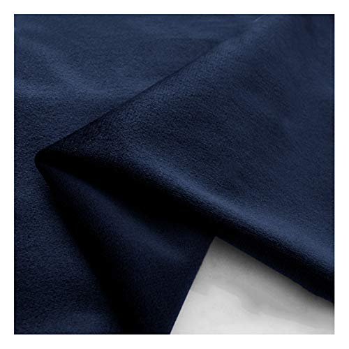 150x100cm Samtstoff Dekostoff Meterware für Wohnaccessoires, Nähen DIY Basteln, Kostüm, Kissen(Color:Navy blau) von NAKAN