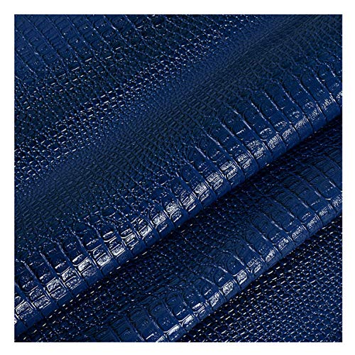 NAKAN 138x100cm PU Kunstleder Stoff Polsterstoff Meterware Krokodilmuster-Kunstleder für Sofastuhl-Sitzbezug, DIY Crafts, Dekorationen(Color:9 Blue) von NAKAN