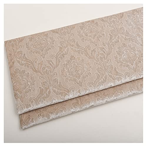 Geprägter Samtstoff Polyesterstoff Meterware 140x100cm Blumenmuster Velours Bezugsstoff für Sofastühle Polster- und Sitzbezüge, Nähhandwerk, Deko(Color:3) von NAKAN