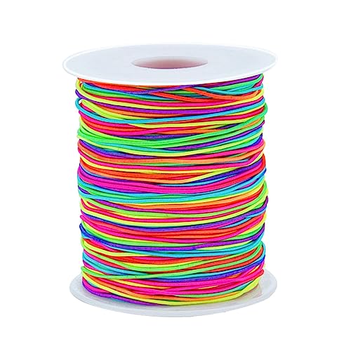 Rund Elastische Schnur，1mm x 100 m Bunte Elastische Faden ， Der elastische Faden DIY Schmuck für Weben von Armbändern, Halsketten, Fußkettchen, Ringen, Anhängern, Schmuckschnüren, Handyketten. von NAMIX