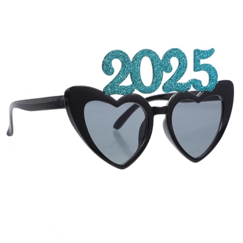 NAMOARLY 1 Paar 2025 Brille Brillen Für Das Neue Jahr 2025 Partygeschenke Für Das Neue Jahr Grad Partybrille Lustige Tanzbrille Neujahrsstütze Frohes Neues Jahr Brille 2025 2024 Brille Abs von NAMOARLY