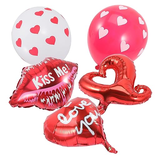 NAMOARLY 1 Satz Ballonanzug Hochzeitsdekorationen Hochzeitsballons Liebe Folienballon Valentinstag-Ballons wedding day wedding decoration Valentinstag Herzballons Liebe Ballon Emulsion von NAMOARLY