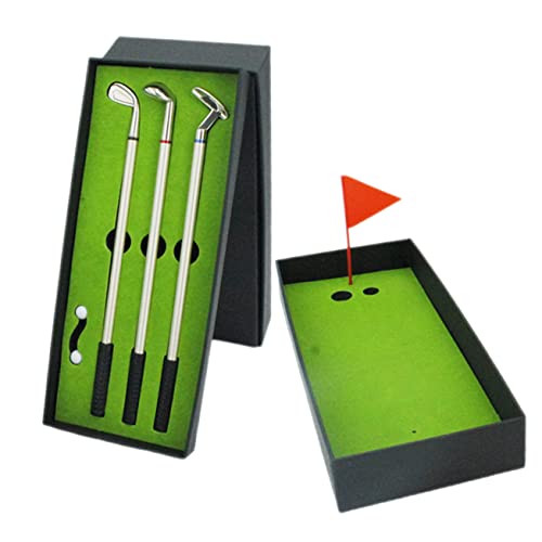 NAMOARLY 1 Satz Golfstift Golfzubehör Desktop-golfspielzeug Requisiten Für Tischgolfspiele Golfkugelschreiber Golfschläger-kit Golf Kugelschreiber Interessantes Federspiel Papier von NAMOARLY