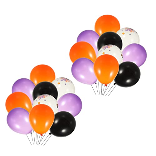 NAMOARLY 1 Satz Halloween-Ballon Halloween-Dekorationen schwarze Girlande Luftballons Verzierungen halloween theme halloween luftballons bunter Ballon Latexballons Emulsion von NAMOARLY