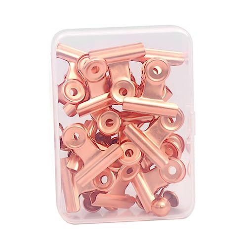 NAMOARLY 1 Satz Lange clip aus Metall Hochleistungsklammern Klemmbretter Clip-Magnete Spender Industrieklammern rechnungswesen buchhaltung Büro-Fotoclips Schulbedarf Eisen Rose Gold von NAMOARLY