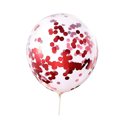 NAMOARLY 10 Stück Glänzende Latex Ballons Mit Punkten Rote Muster Für Festival Party Und Hochzeit 5 Stück Leuchtendem Mit Glänzenden Und Punktemuster Designs von NAMOARLY