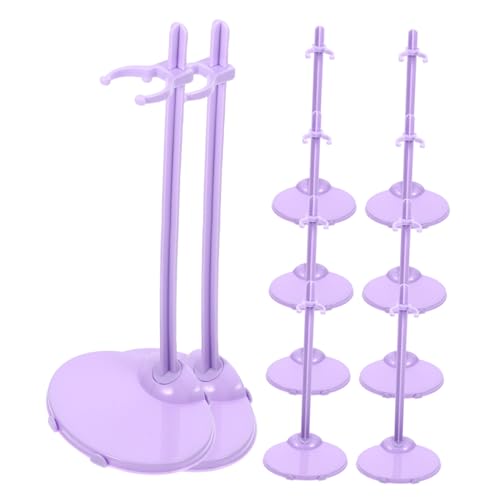 NAMOARLY 10 Stück einfaches Puppenregal Puppentrage für Actionfiguren-Display doll Accessories Puppenständer für Figuren Gestell für Puppe Puppenhalter Plastik Lavender NAMOARLY 10 Stück einfaches Puppenregal Puppentrage für Actionfiguren-Display doll Accessories Puppenständer für Figuren Gestell für Puppe Puppenhalter Plastik Lavender von NAMOARLY