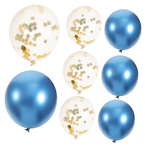 NAMOARLY 10St Blauer goldener Ballon Babyrosa Luftballons alles zum geburtstag ballonbanner weihnachts luftballons weihnachtsballons Party-Ballon- Party-Latexballons Emulsion von NAMOARLY