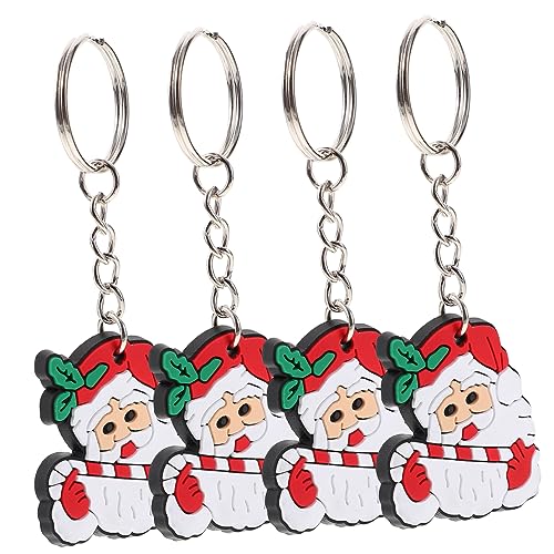 NAMOARLY 10St weihnachtsgeschenke weihnachts präsente Santa Claus-Anhänger weihnachts deke weihnachtspräsente keychain Weihnachtsgeschenk als Schlüsselanhänger zarter Schlüsselanhänger PVC von NAMOARLY