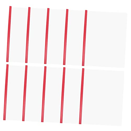 NAMOARLY 10pcs Kunststoff-datei-zugstab-ordner Nützliches Dokument A4 Rod-klemmen Dateiorganisator von NAMOARLY