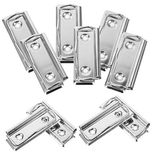 NAMOARLY 10pcs Office Clipboards Clips Dokumentclips Clipboard -datei Clips Metallklemme Für Zwischenablage von NAMOARLY