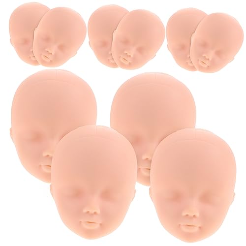 NAMOARLY 10st Puppenkopf Anziehen Make-up-Puppe Puppenkörper Ausgestopft Schwamm Große Puppe Bjd-Puppen Puppenköpfe Zum Basteln Mini Puppenhaare Bausätze Bausatz Winzige Puppenköpfe Plastik von NAMOARLY