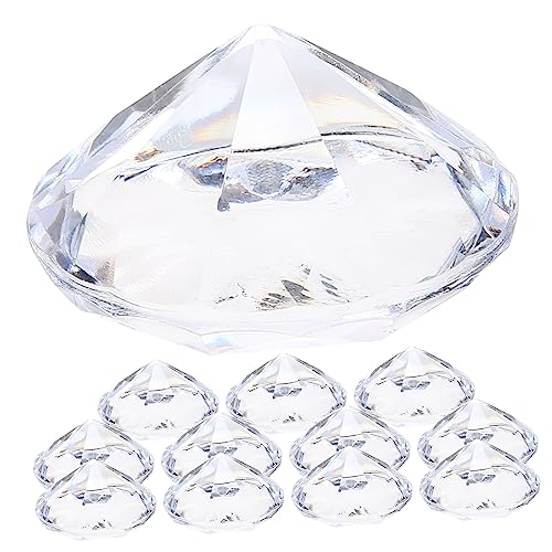 NAMOARLY 12St Diamond Position Kartenhalter Tischkarte Sitzkarteninhaber Platte Sperre Ort hochzeitsdeko visitenkarten halterung Bildhalter für Tische Tischschildhalter Acryl Transparent von NAMOARLY