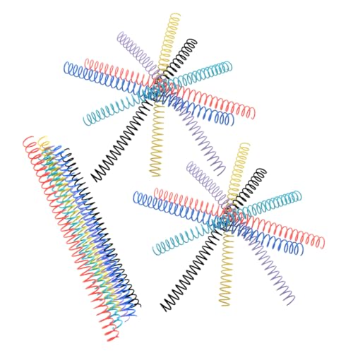 NAMOARLY 18 Stück Bindering Farbige Loseblattringe Doppelschleifendraht Bindedrahtspule Für Mini Cinch Notebook Binderringe Loseblattbinderringe Notizblock Bindespulen Der Ring Aus von NAMOARLY