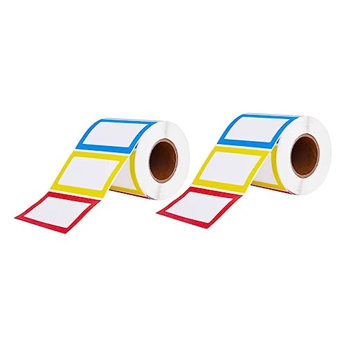 NAMOARLY 2 Rollen Etikettenaufkleber Etiketten aufkleben Vinyl-Aufkleberpapier runde Aufkleber Klebeetiketten the office sticker namens sticker tags Schilderaufkleber Schüler kleben Notizen von NAMOARLY