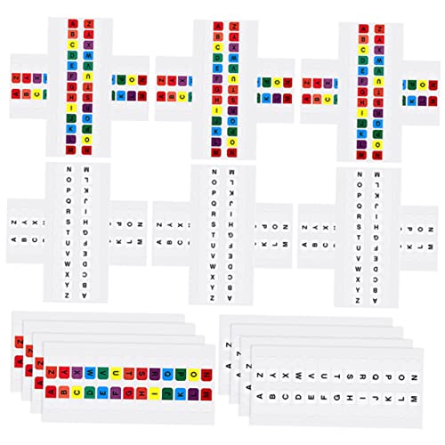 NAMOARLY 20 Blätter Index-Aufkleber notizbuch mit tabs Haftstreifen für Notizbücher Indexaufkleber Farbige Buchstaben Registerkarten Notizblock-Seitenmarkierungen praktische Alphabet-Tabs von NAMOARLY