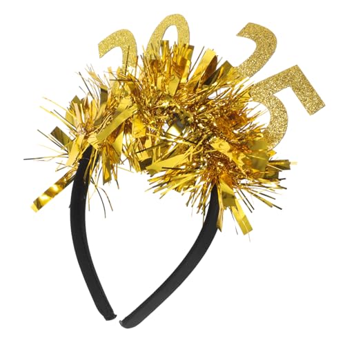 NAMOARLY 2025 Kopfschmuck Stoff Stirnband Party Stirnband Haarschmuck Haarbänder Haarband Für Teenager Neujahrs Haar Accessoires Neujahrs Stirnbänder Für Erwachsene Silvester von NAMOARLY