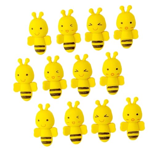 NAMOARLY 36St Biene Radiergummi radierer radiergummi Bienenform Radiergummi schulsachen Gelb Radiergummi kreative Bienen Radiergummis lustige Radiergummis in Bienenform Yellow von NAMOARLY