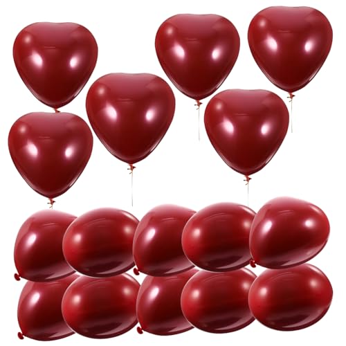 NAMOARLY Hochzeits-ballons Herz Luftballons Aus Latex Für Valentinstag Hochzeit Und Partys Doppellagige Herzförmige Ballons Kräftigem Für Dekoration Und Festliche Anlässe von NAMOARLY