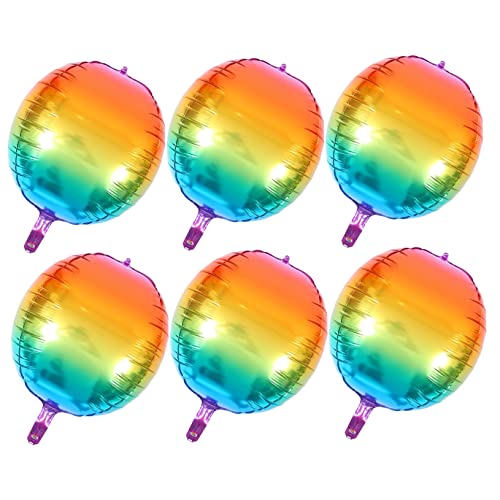 NAMOARLY 6St Farbverlauf Ballon Partydekorationsballon Konfetti Ballonbogen Dekorationen decoratiuni craciun living room decoration Ballons Verzierungen Partyballons Aluminiumfolie Colorful von NAMOARLY