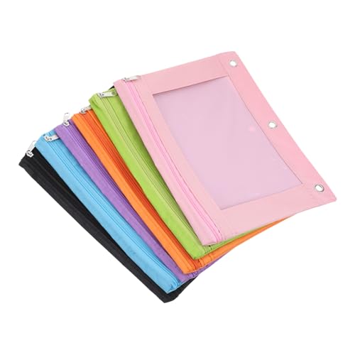 NAMOARLY 6St Papiertüte mit Reiß verschluss großes schwarzes Federmäppchen Gel Etui Halter büro dokumententasche aufbewahrungsbeutel Reißverschlusstaschen Bindemittel liefert PVC von NAMOARLY