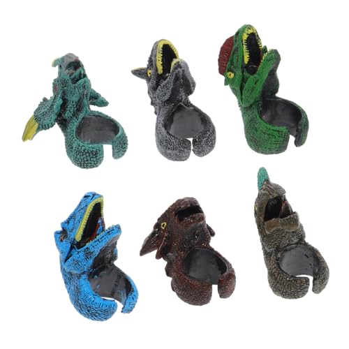 NAMOARLY 6st Dinosaurier-ring-spielzeug Geschenktüten Tierringe Für Kinder Gefälligkeiten Kleine Spielzeuge Für Kinderpreise Plastikring Tierring Aus Kunststoff Kinderspielzeug Pvc von NAMOARLY