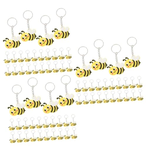 NAMOARLY 72 Stk Biene Schlüsselanhänger Schlüsselringe Zubehör Auto Bienenstock Fob Halter Karikatur Cartoon-bienen-schlüsselanhänger-dekor Bienen-mottoparty Taschenanhänger Metall von NAMOARLY