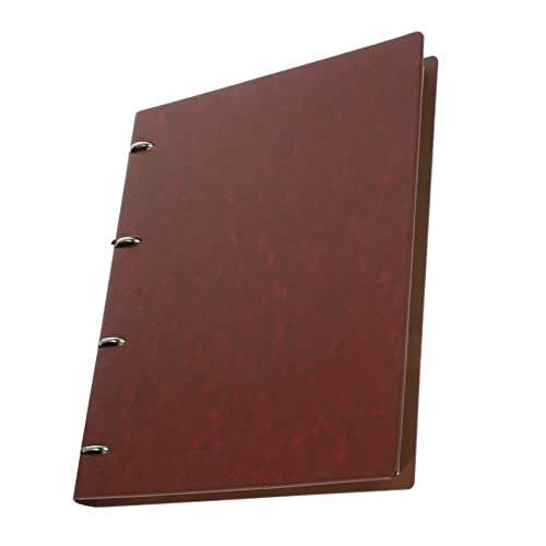 NAMOARLY A4-Ring-Notizblock schreibtablett meeting notebook Schreibblock Notizbuch Registerkarten Notizbücher Zeitplan-Notizbuch A4-Ringbuch aus Leder Student schreibt Notizbuch Pu Brown von NAMOARLY