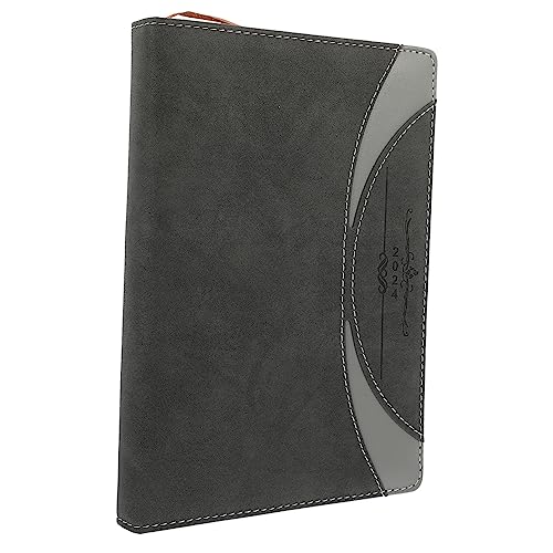 NAMOARLY Agenda Notizblock schreibheft work planner memoboard notepad notizzettel Stundenplaner 2024 Notizbuch jährlich Zeitplan-Notizbuch Planen Sie Notizbücher Notizblock aus Papier Black von NAMOARLY