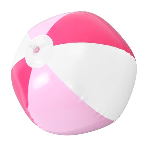 NAMOARLY Bunter Aufblasbarer Strandball Aus PVC Regenbogen Design Ideal Für Pool Und Strand Glitzerndes Für Sommerpartys Und Freizeitaktivitäten von NAMOARLY