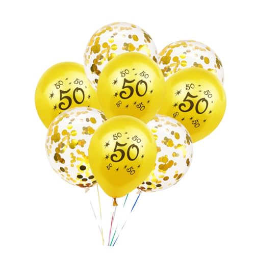 NAMOARLY Geburtstagsballons Set Mit Goldenen Druck Und Konfetti Ballons Latex Ballons Für Geburtstag Party Dekorationen Goldene Druckballons Goldene von NAMOARLY