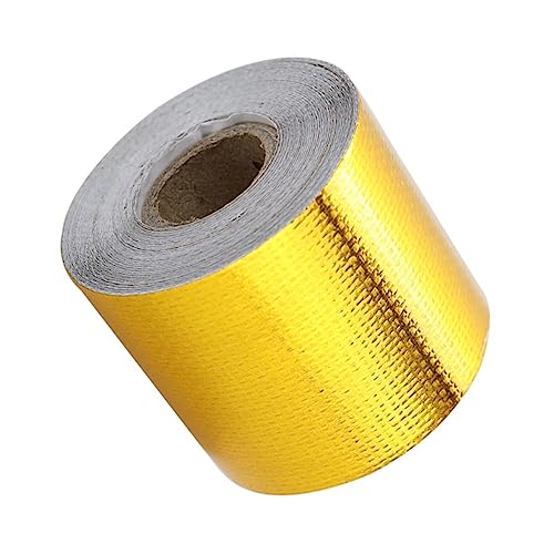 NAMOARLY Isolierband Aluminiumfolie Hitze Und Wasserbeständig 5m x 5cm Selbstklebend Dichtband Für Auspuff Rohre Und Dachreparaturen Hochwertiges Klebeband Für Thermische Isolation von NAMOARLY