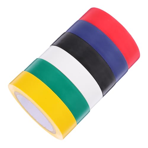 NAMOARLY Isolierband Set Buntes Elektriker Klebeband PVC Für Elektroinstallationen Hochtemperaturbeständig 15mm x 10m Ideal Für Kabelbündelung Und Reparaturen von NAMOARLY