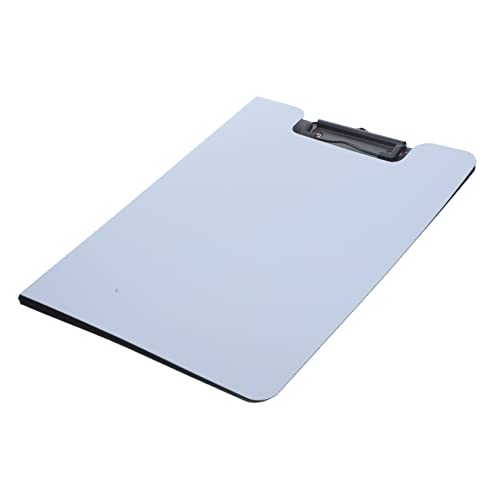 NAMOARLY Klemmbrett-Clip Pflegeklemmbrett Schreibunterlage Mini-Zwischenablage Papier Planke write board document holder tragbares Klemmbrett Aufbewahrungsklammern für Dokumente Metall Grey von NAMOARLY