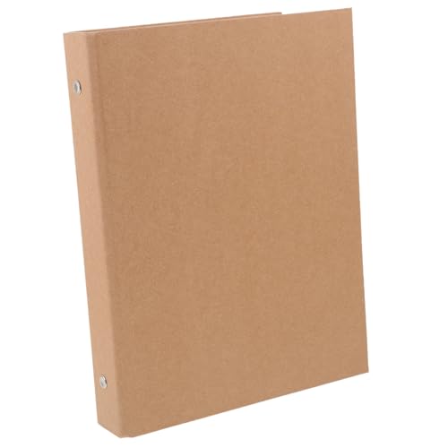 NAMOARLY Loseblatt-Bucheinband aktenkoffer aktentaschen schnell hefter nookbook mappen Kabelbinder notizbuch zu machen Ordner mit Laschen Notizbuchhülle Binder-Notizbuch-Cover Kraftpapier von NAMOARLY