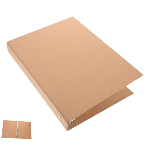 NAMOARLY Loseblatt-bucheinband Binder Notizbuchhülle A4-ordner-cover Cinch-bindemaschine Pastellfarbene Ordnerteiler Kartenbinder Schlüsselanhänger Ringbücher A4 Gewölbe Kasse Kraftpapier von NAMOARLY